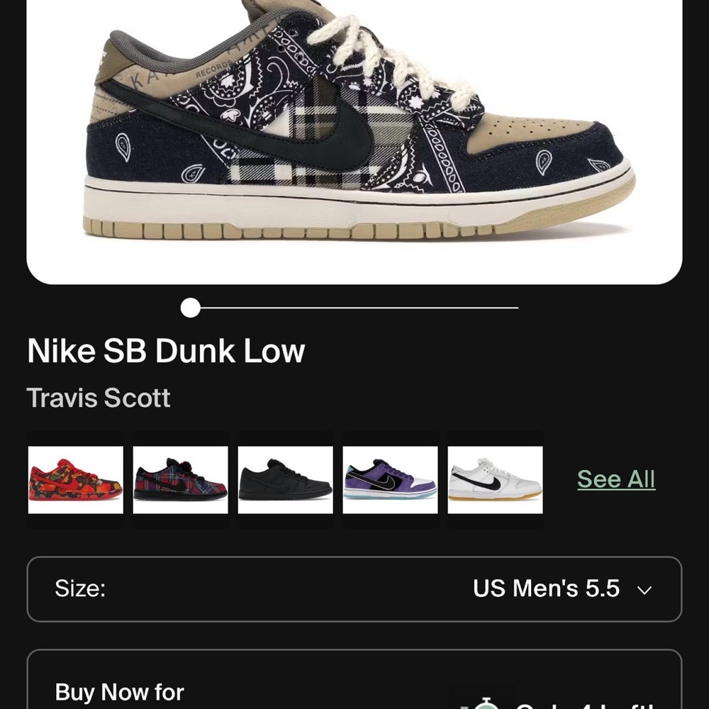 Travis Scott Bandana dunks